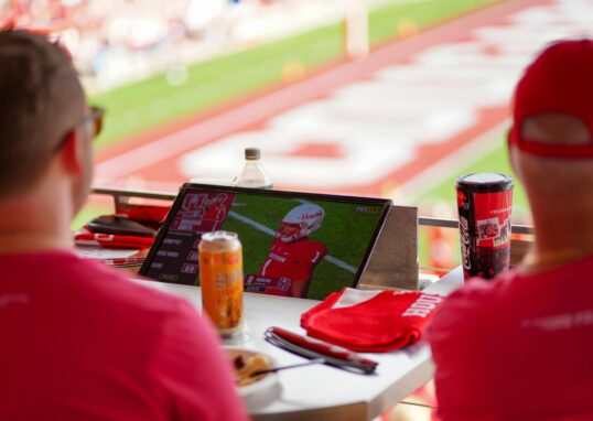 Super Bowl LX stadium packed with fans during the 2026 championship game